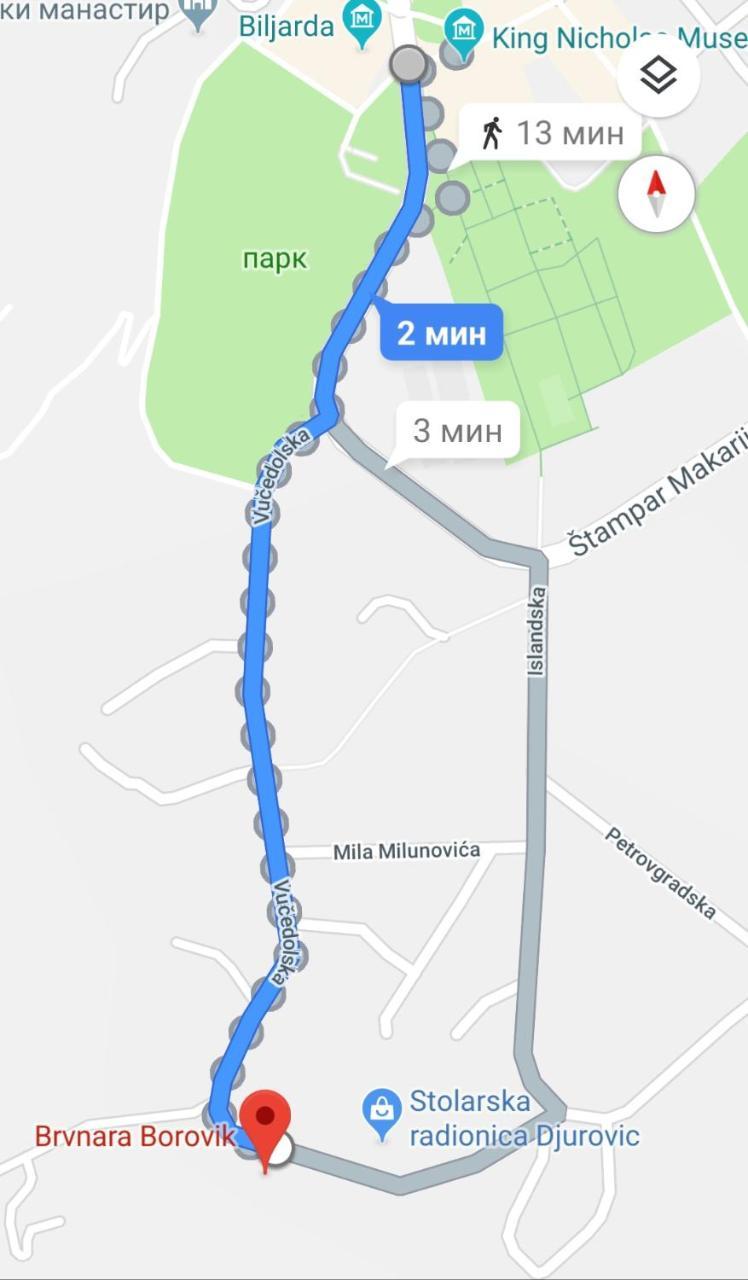 Brvnara Borovik Villa Cetinje Eksteriør bilde